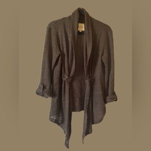 M. Rena cozy cardigan sweater.  Size medium. Nutmeg in color.